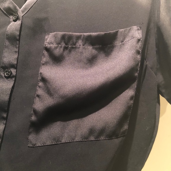 Cropped Sheer blouse M - Picture 5 of 5